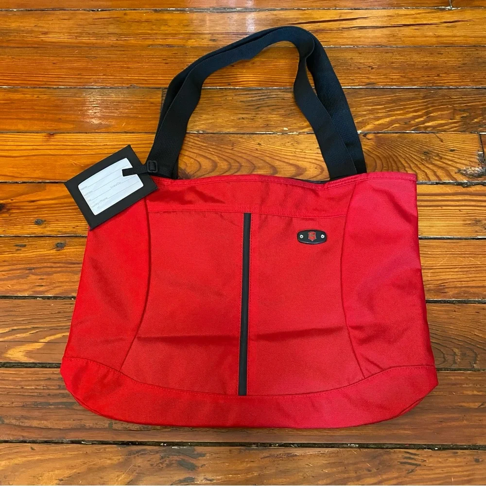 Victorinox Red Swiss Army Carry All Tote Red & Black